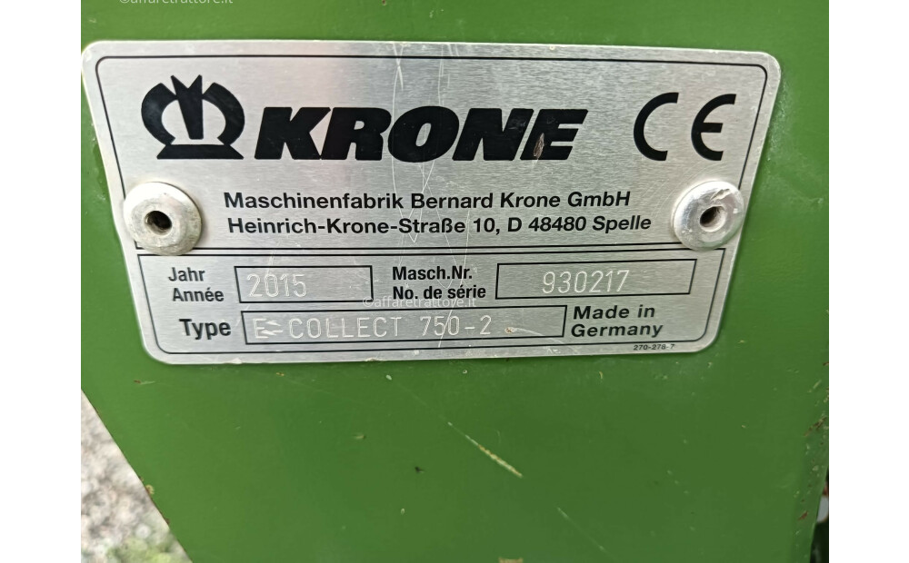 Krone E-COLLECT 750 Usato - 5