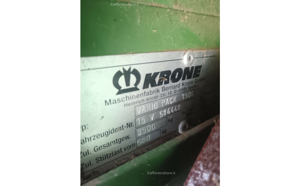 Krone Variopack 1500 MC Usato - 3