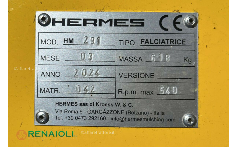 Hermes TAGLIAERBA MULCHING HM 291 HERMES (BM9427) Usato - 6