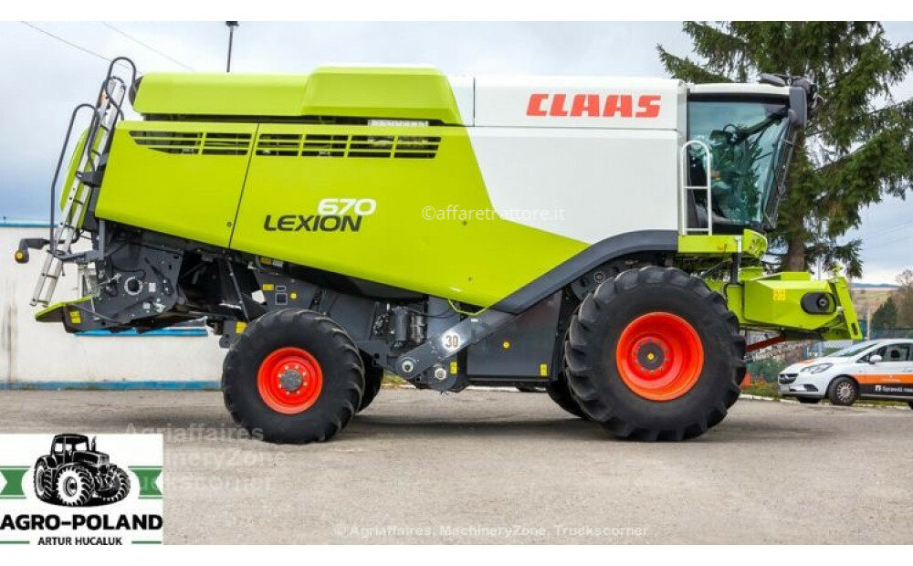 Claas LEXION 670 - ANNO 2019 - 4X4 - 717/1255 h - 3D + VARIO 770 - LASER PILOT Usato - 9