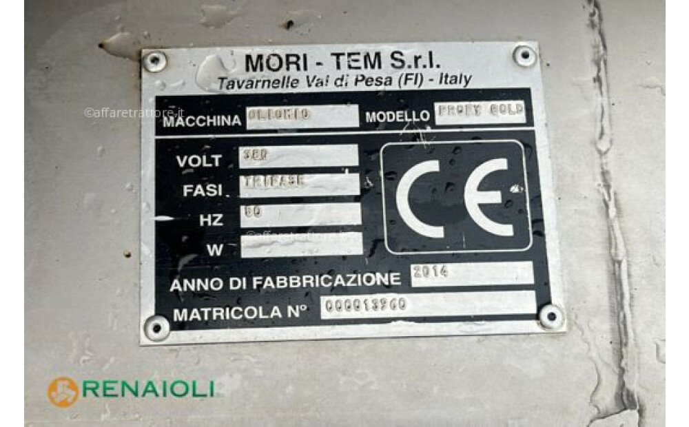 Mori FRANTOIO AZIENDALE OLIOMIO 200 PROFY + PSS.1 MORI-TEM (PS1581) Usato - 6