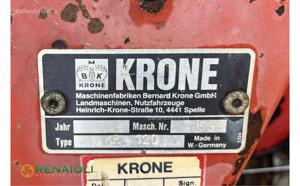 Krone ROTOPRESSA A CAMERA FISSA KR 120 KRONE (DM8400) Usato - 5