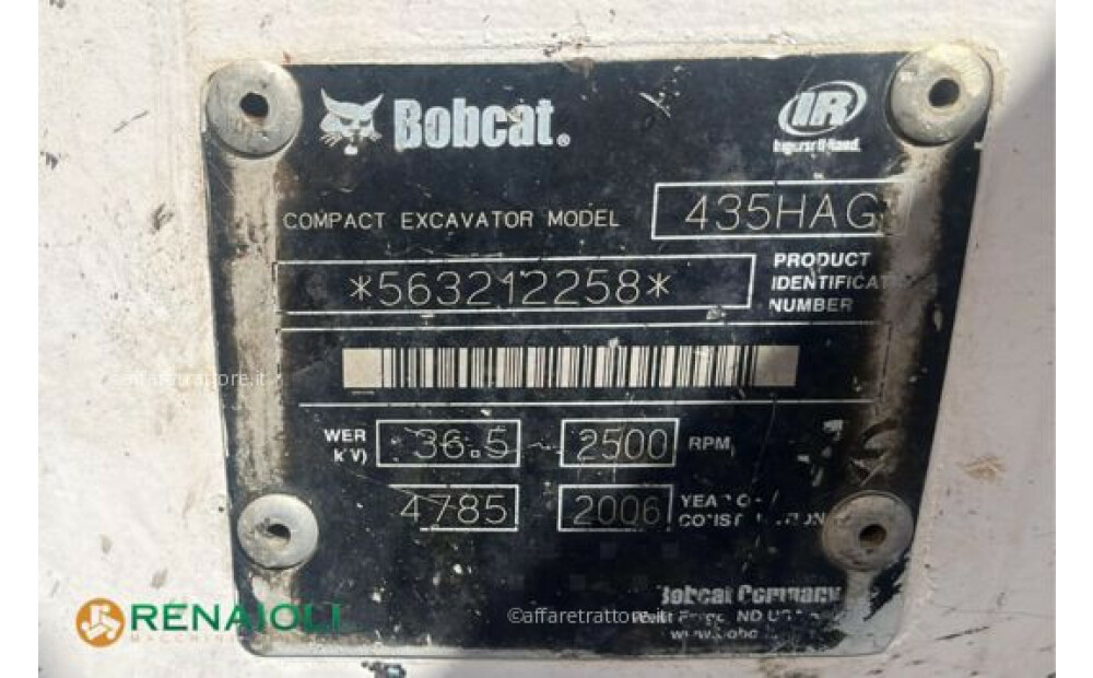 Bobcat MINIESCAVATORE 435 BOBCAT (AEI10852) Usato - 6