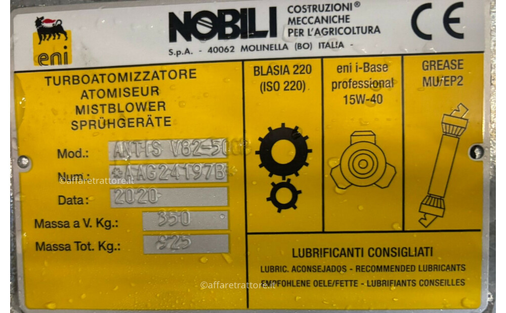 Atomizzatore NOBILI ANTIS V82 500P Nuovo - 8