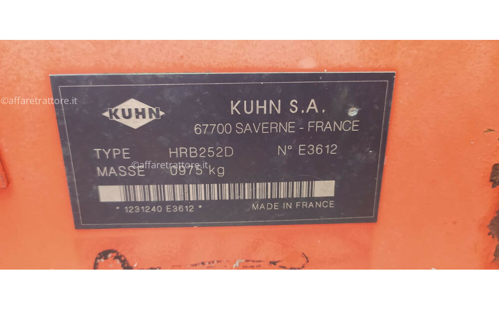 Erpice rotante Kuhn HRB252D Usato con rullo a spuntoni - 4