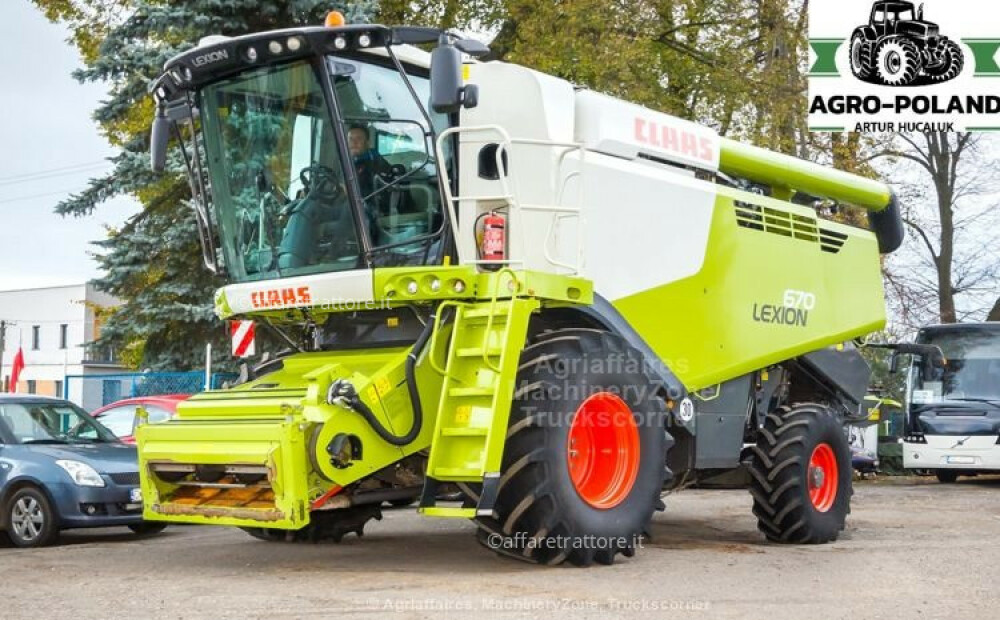 Claas LEXION 670 - ANNO 2019 - 4X4 - 717/1255 h - 3D + VARIO 770 - LASER PILOT Usato - 10