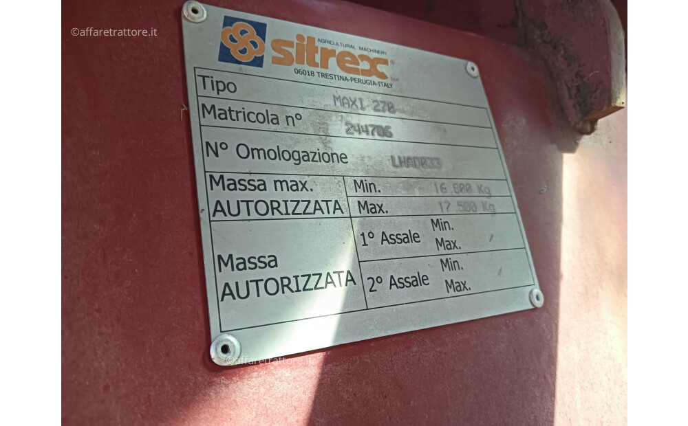 Sitrex PREMIER MAXI 270 Usato - 2