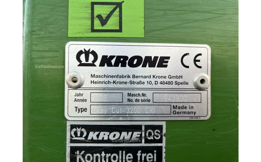 Krone Easy cut 3200 cri Usato - 3