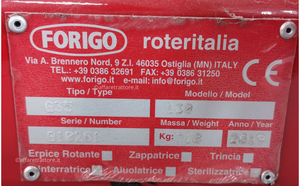 Forigo G35-130 Nuovo - 3